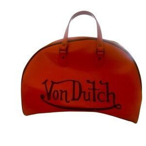 Von Dutch Bold Orange Travel Bag
